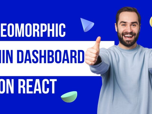 Neomorphic Admin Dashboard on React